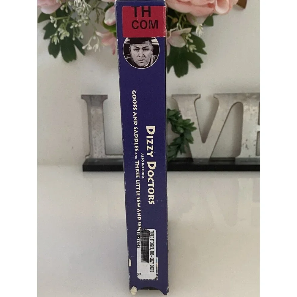 The Three Stooges Dizzy Doctors VHS Tape with 2 Other Movies 1996 Excellent Cond